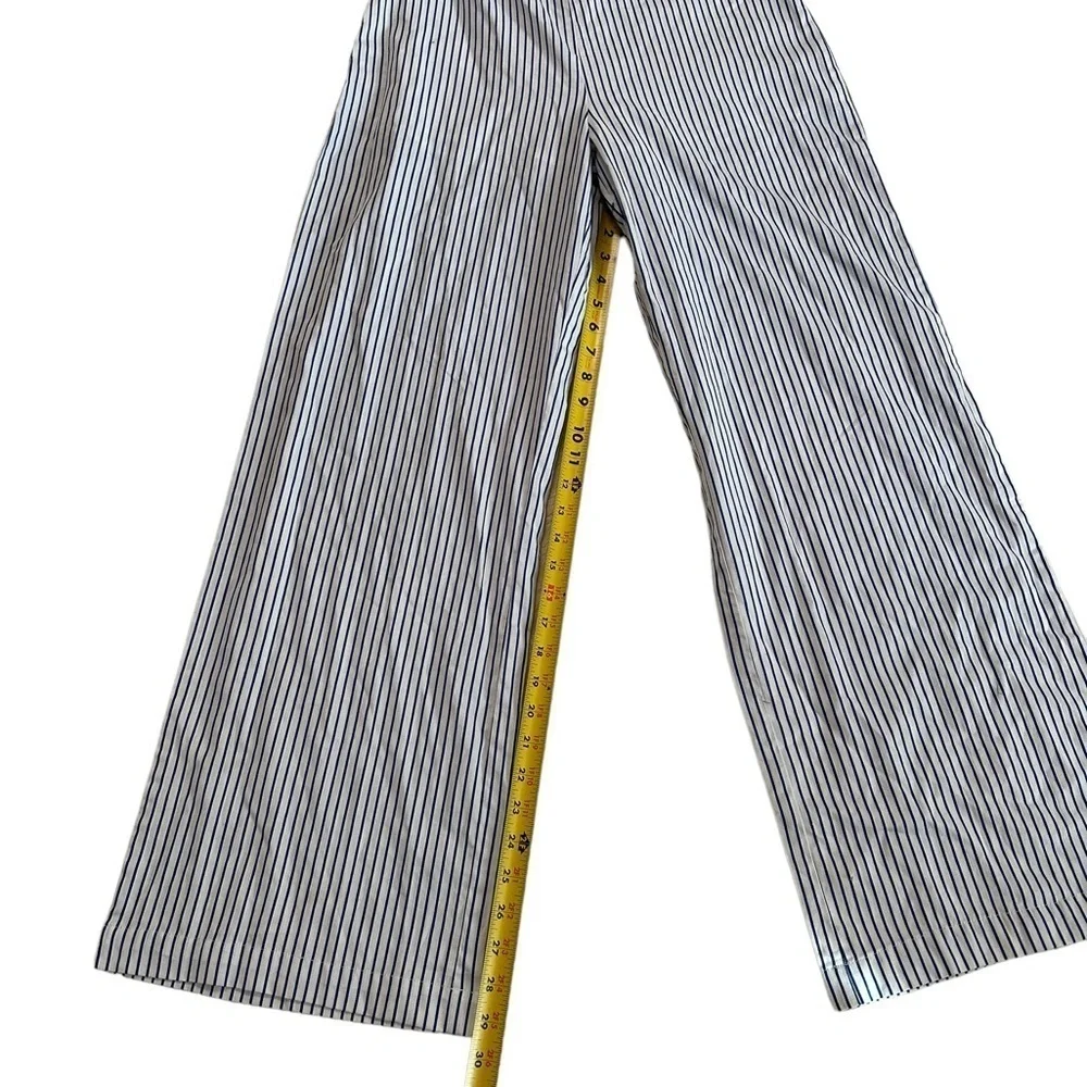 Lost Ink One Shoulder Wide Leg Jumpsuit in Stripe Size XS